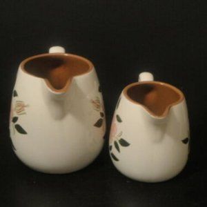 Pottery WILD ROSE Pitcher/Creamer